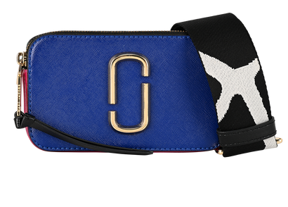 Snapshot, &pound;160, Handbags, Black/Blue/Pink, Leather, Front view